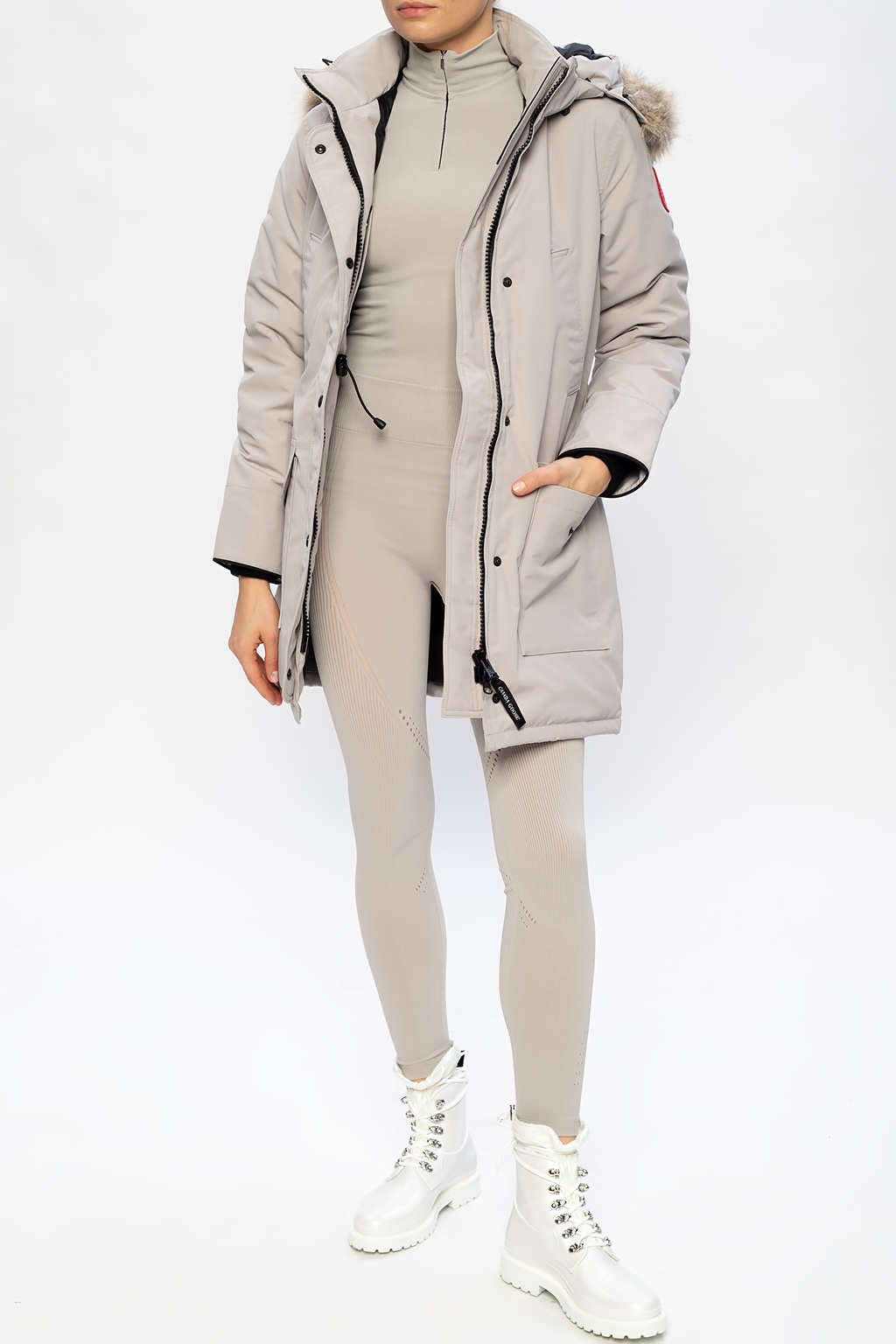 Canada goose hot sale trillium parka limestone